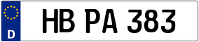 Trailer License Plate